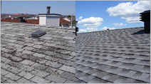 Rancourt Roofing before and after